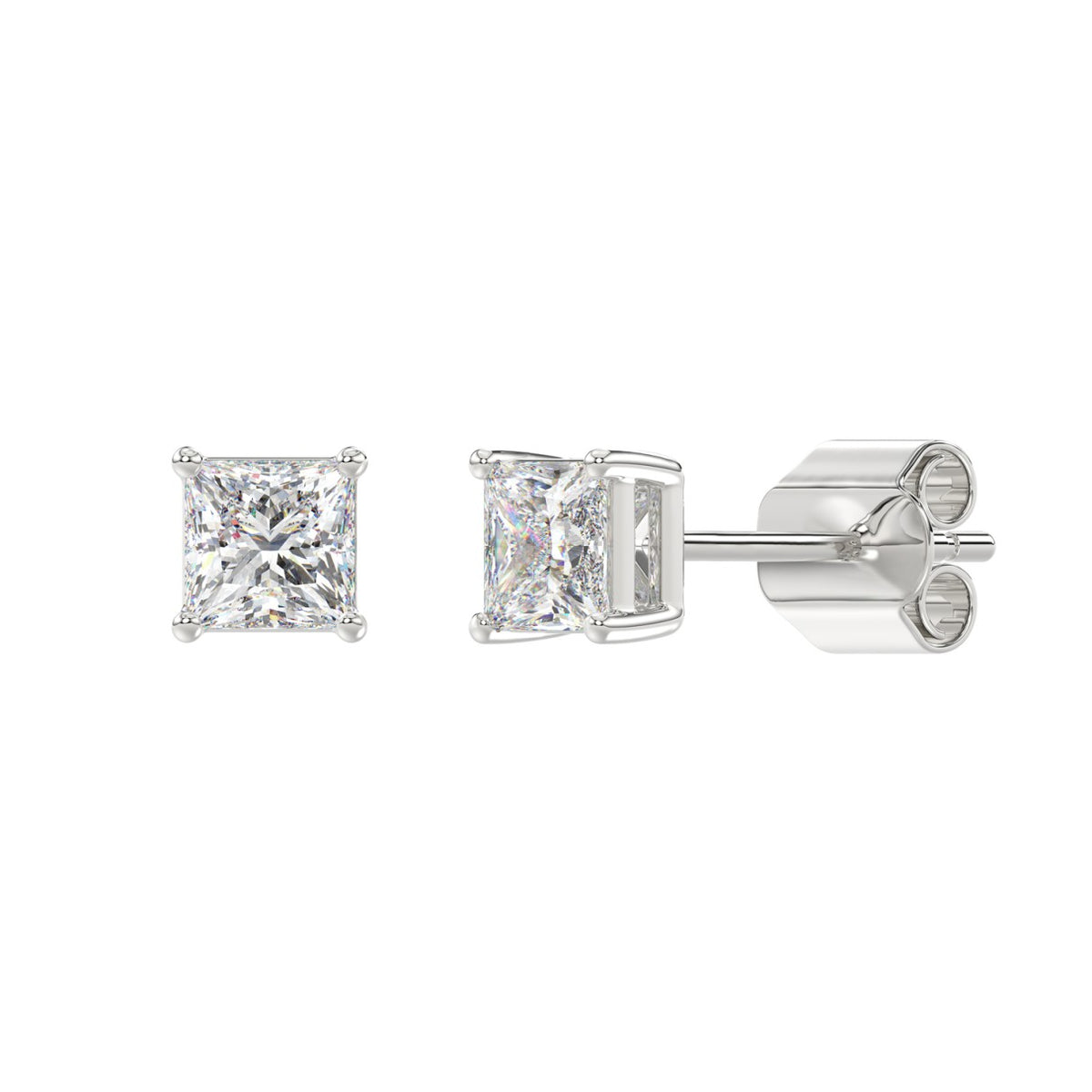 14K White Gold, angled view