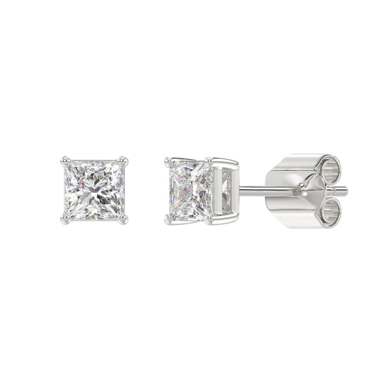 14K White Gold, angled view