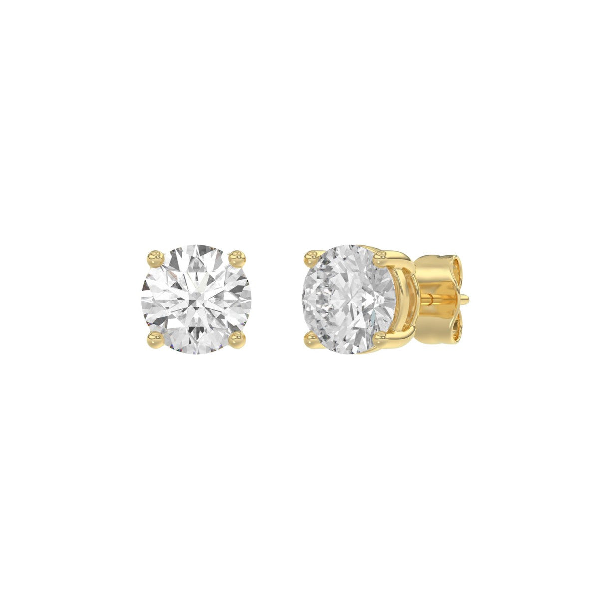 14K Yellow Gold, angled view