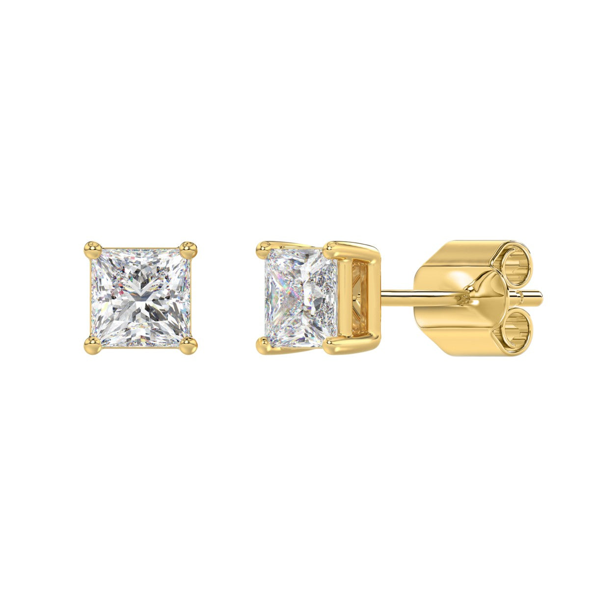 14K Yellow Gold, angled view