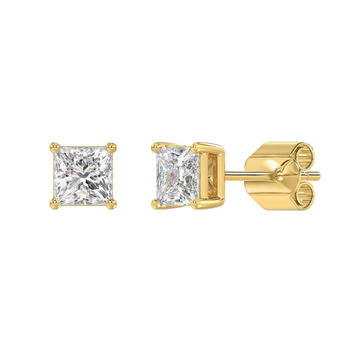 14K Yellow Gold, angled view