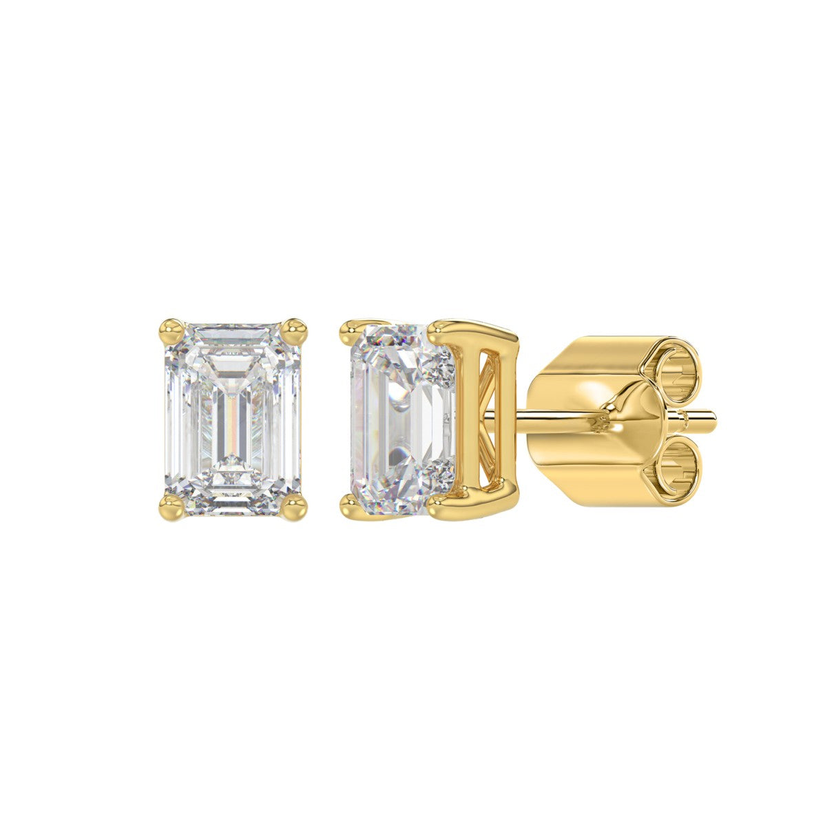 14K Yellow Gold, angled view