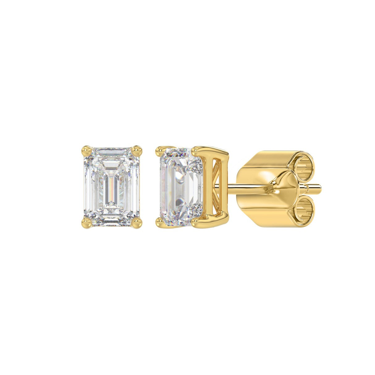 14K Yellow Gold, angled view