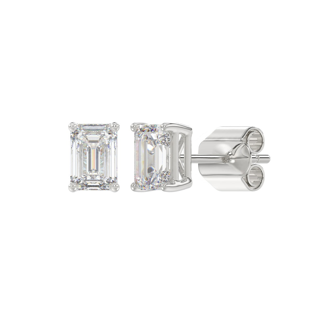 14K White Gold, angled view