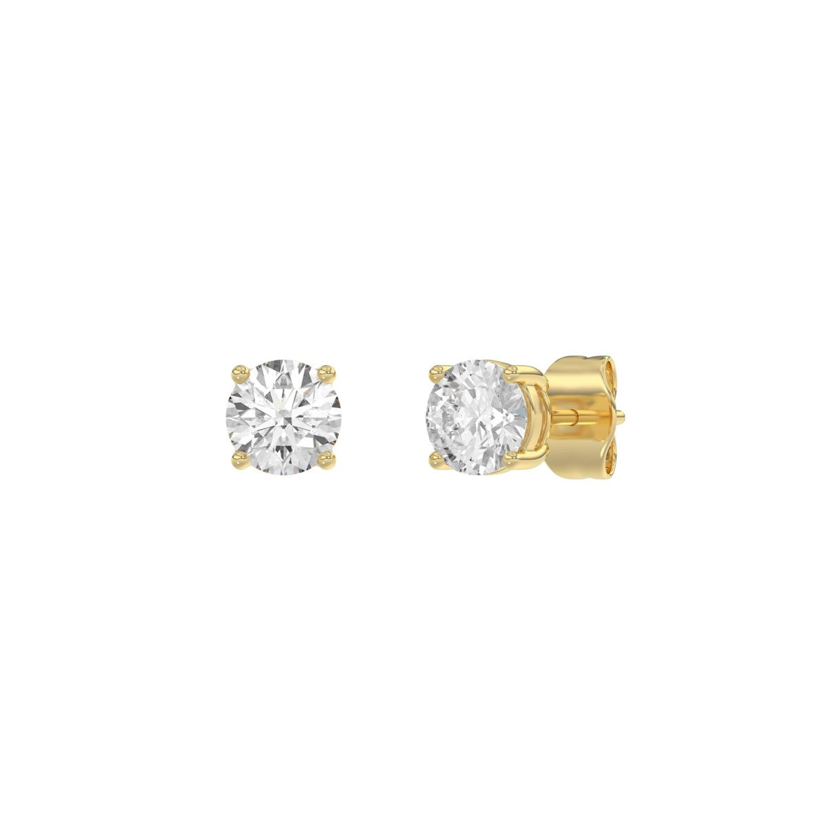 14K Yellow Gold, angled view