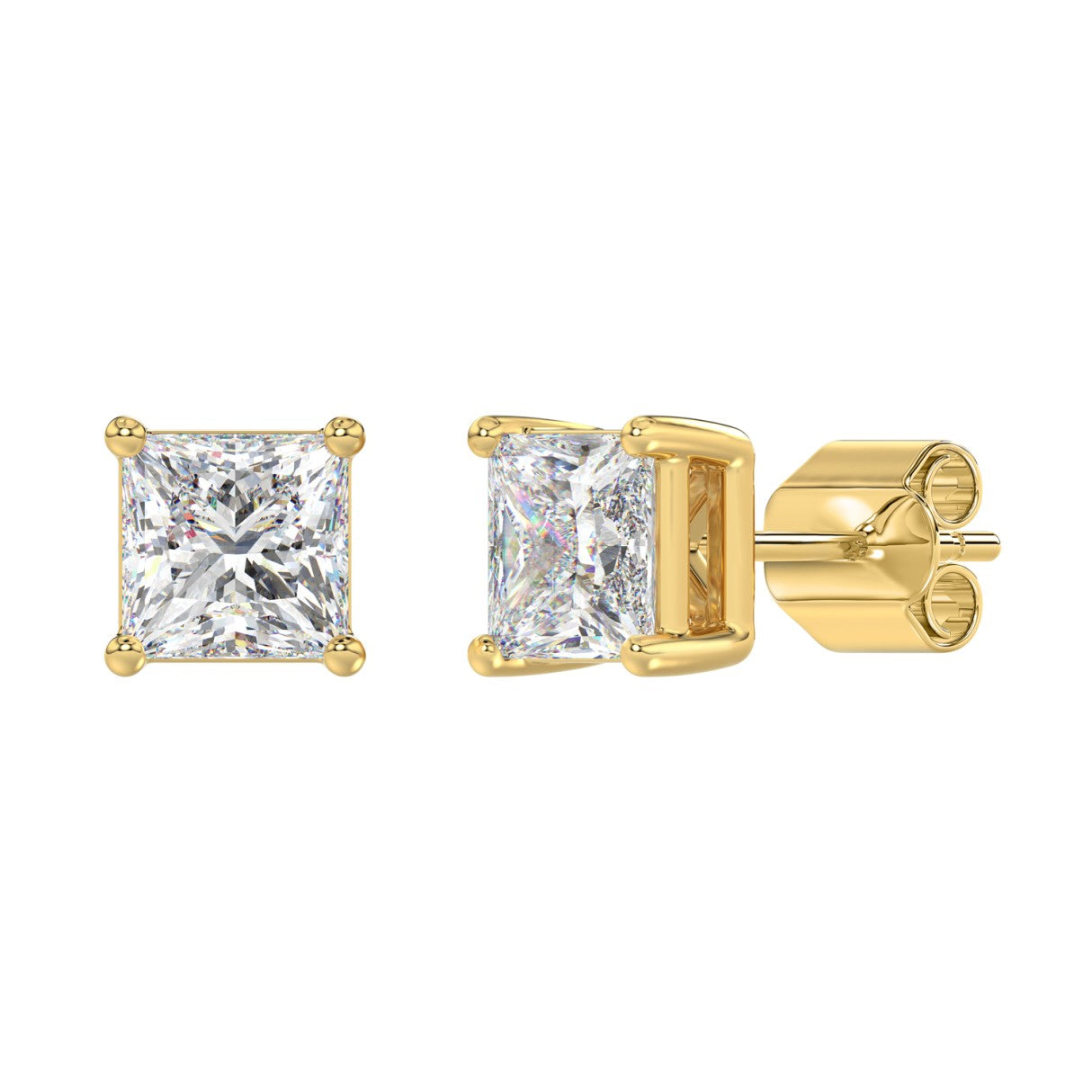 14K Yellow Gold, angled view