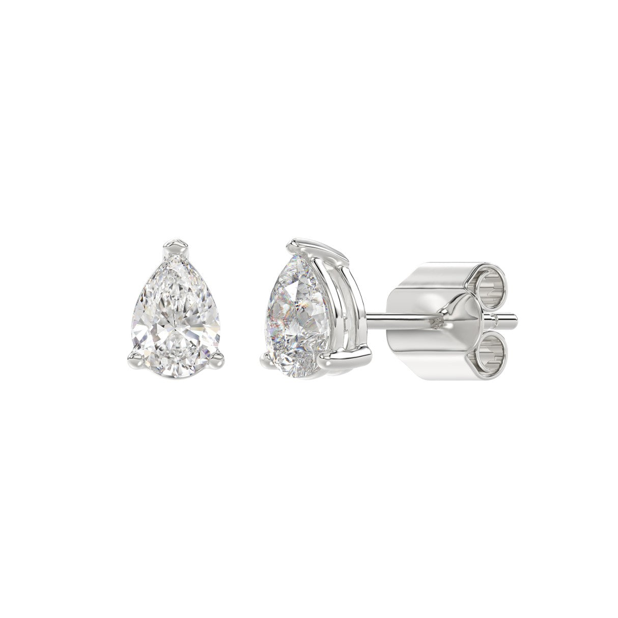 14K White Gold, angled view