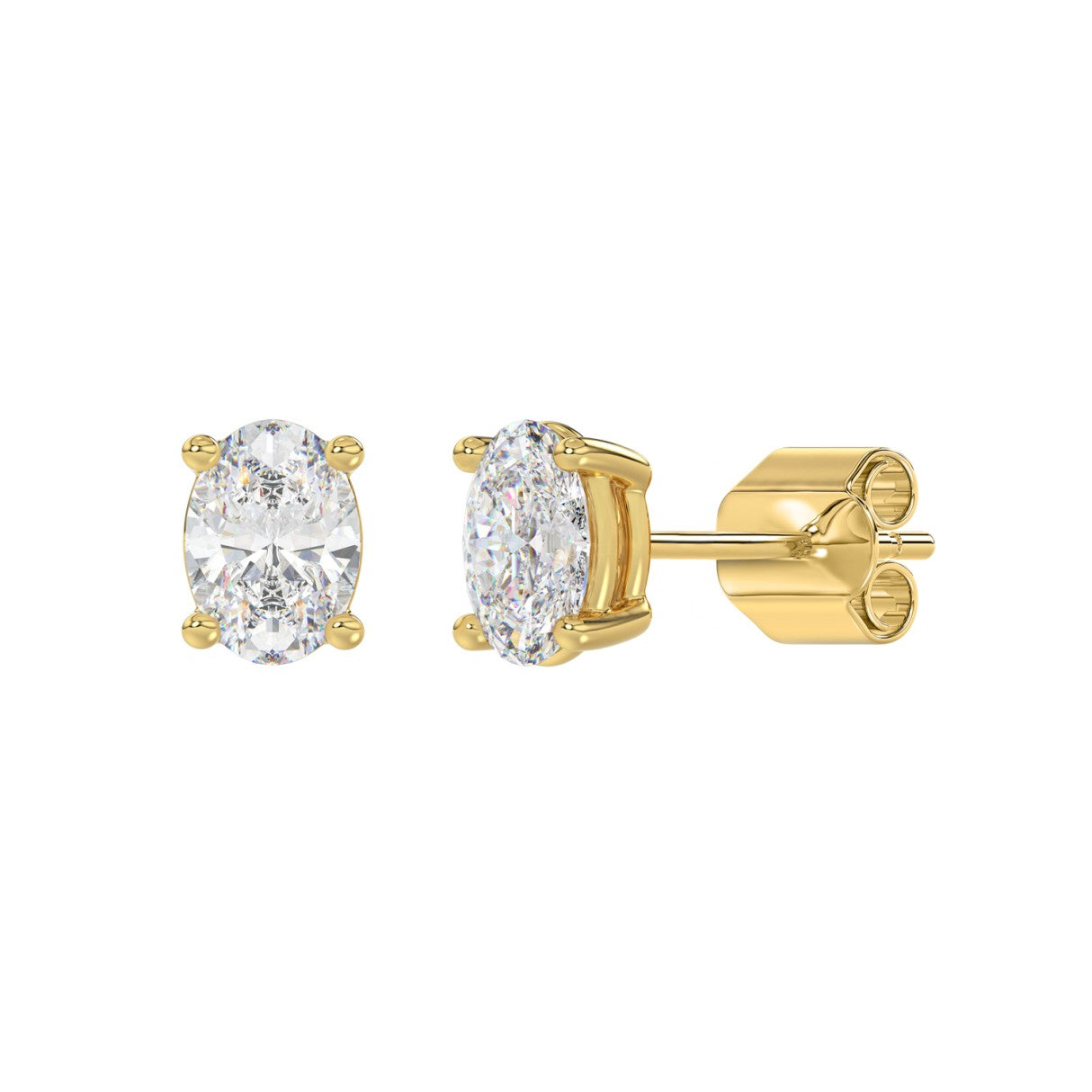 14K Yellow Gold, angled view