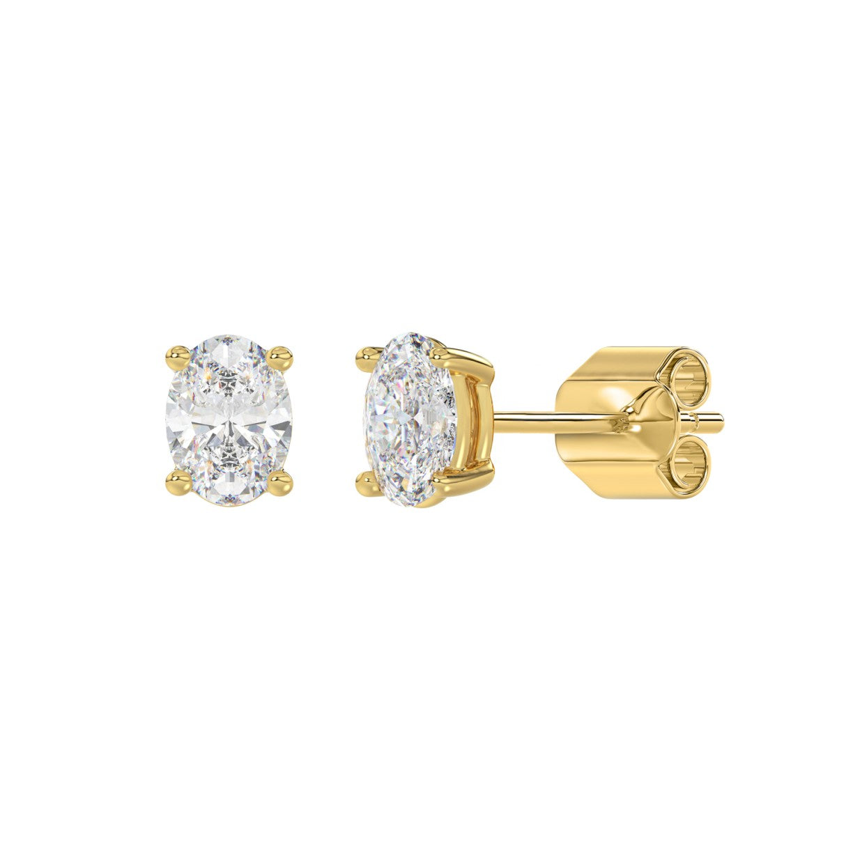 14K Yellow Gold, angled view