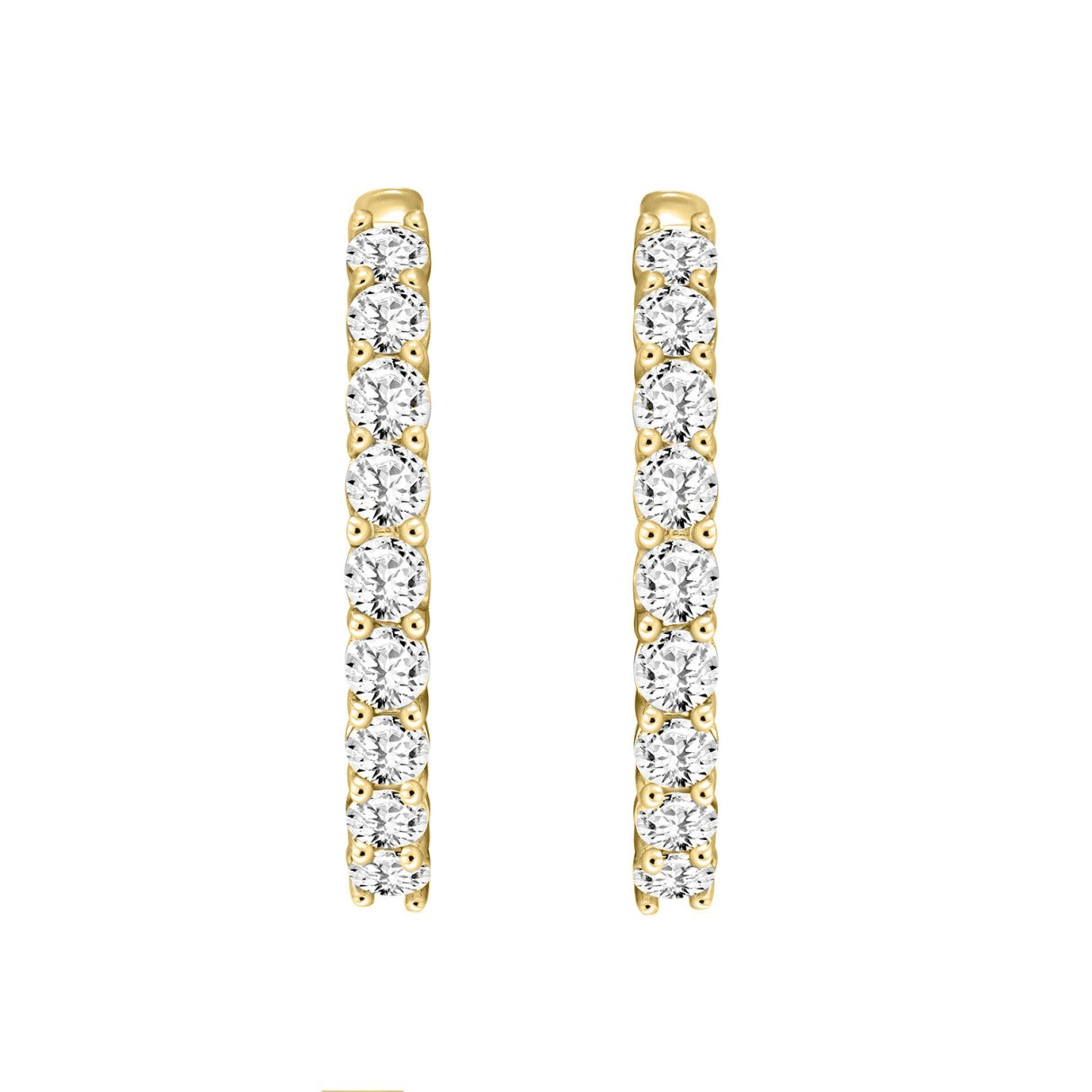 14K Yellow Gold, angled view
