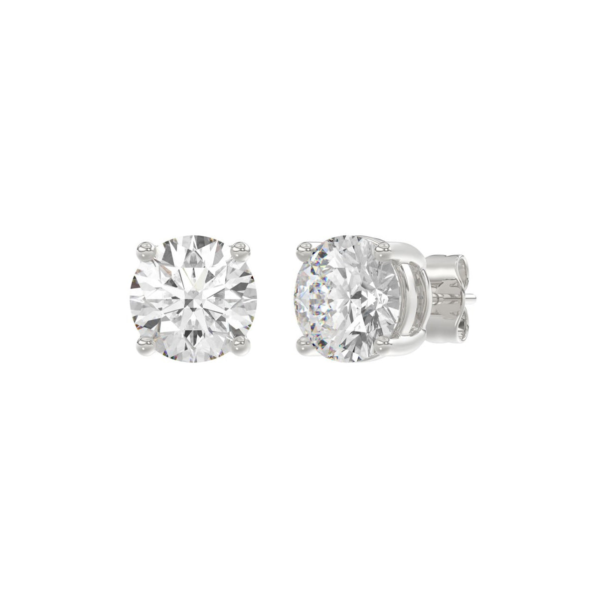 14K White Gold, angled view