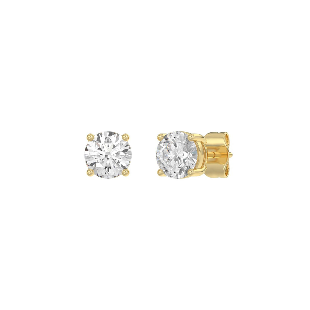14K Yellow Gold, angled view
