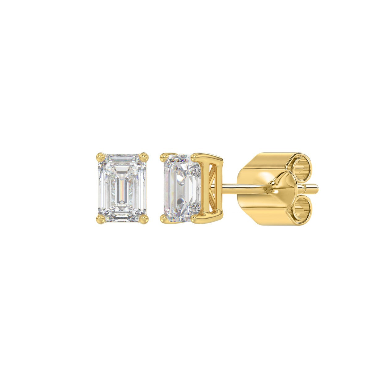 14K Yellow Gold, angled view