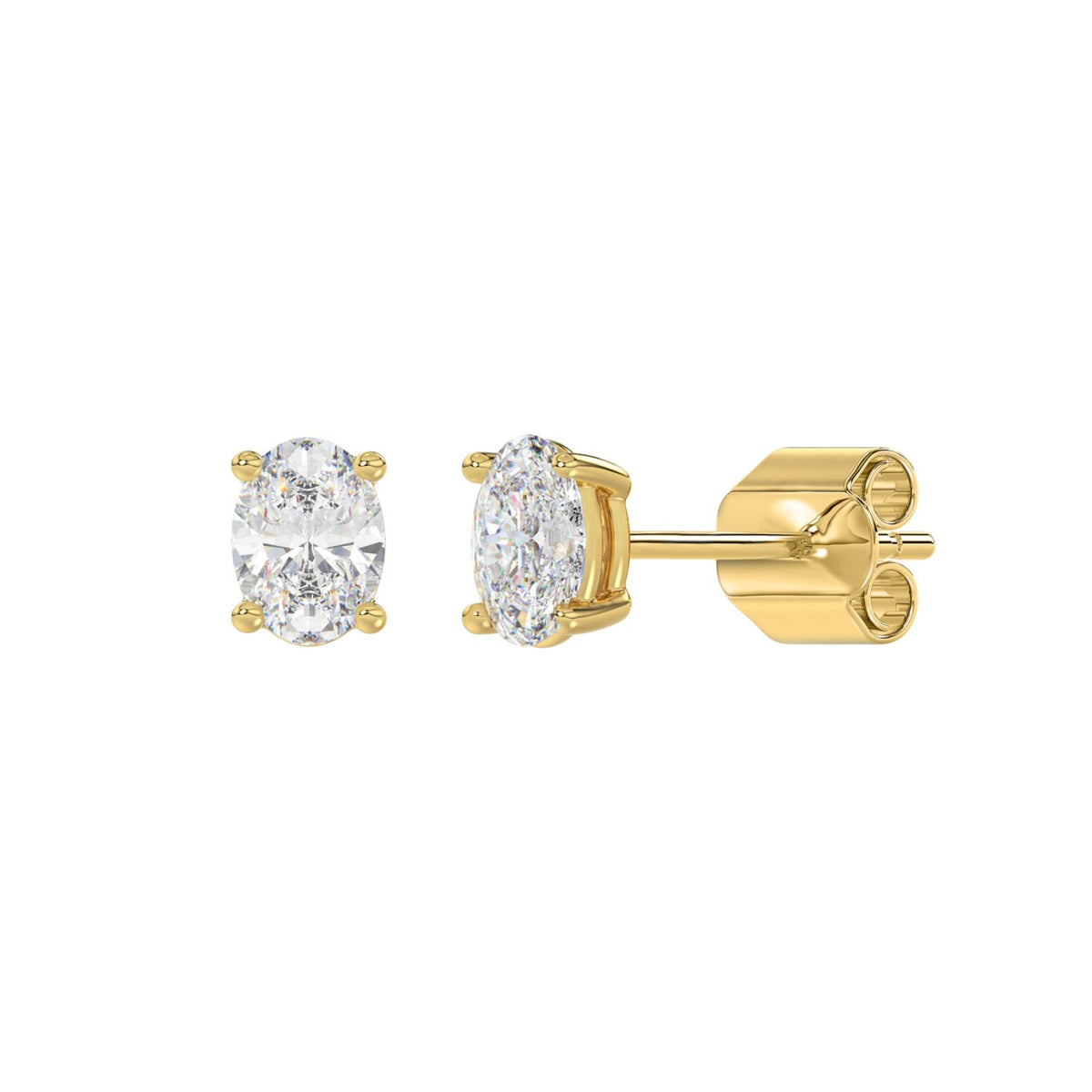 14K Yellow Gold, angled view