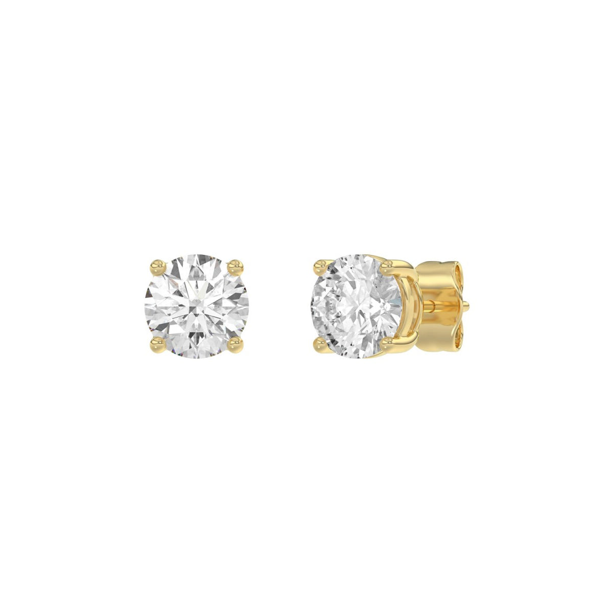 14K Yellow Gold, angled view