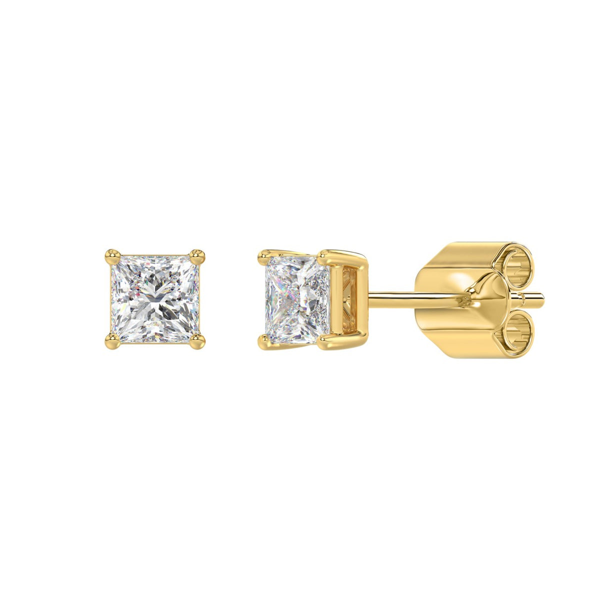 14K Yellow Gold, angled view