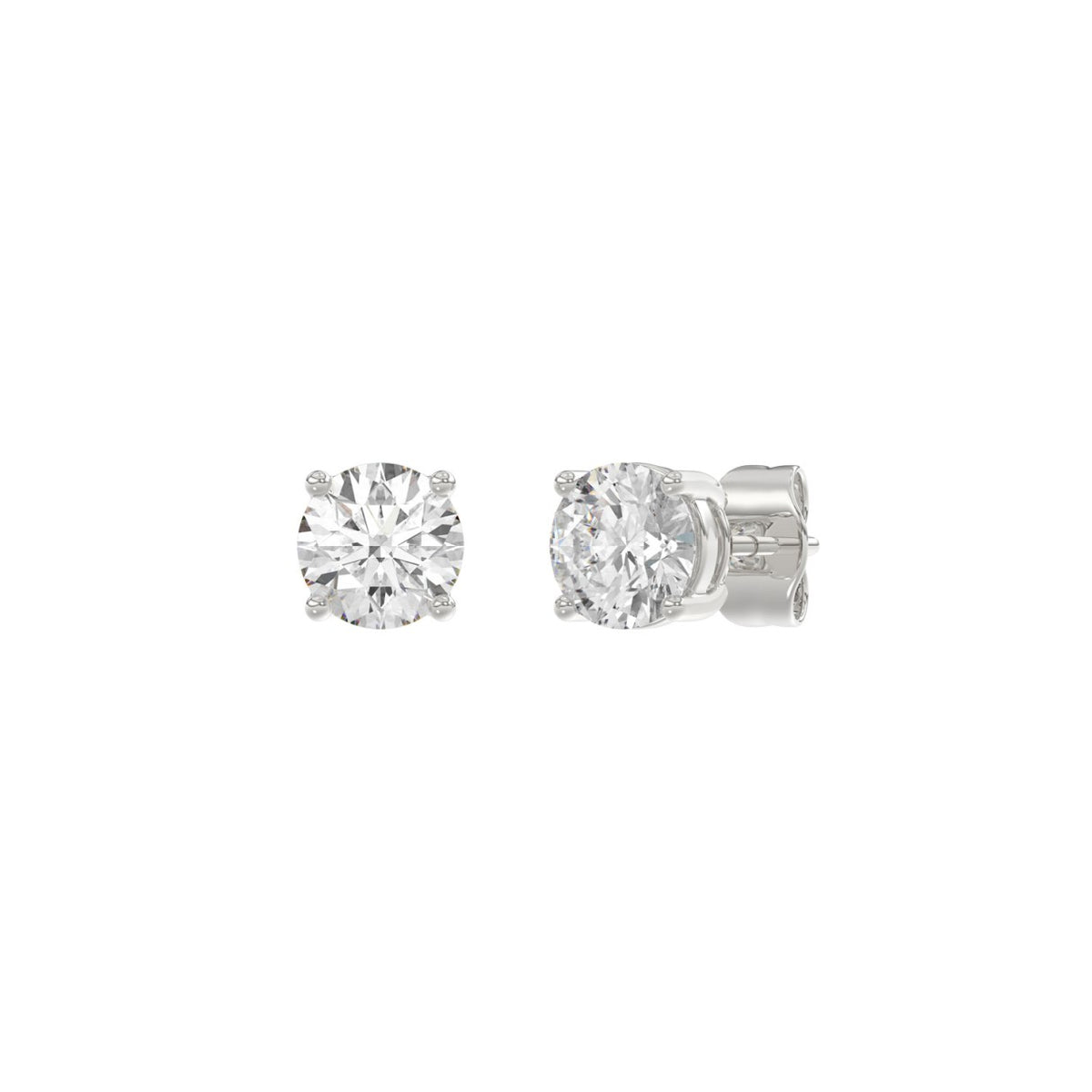 14K White Gold, angled view
