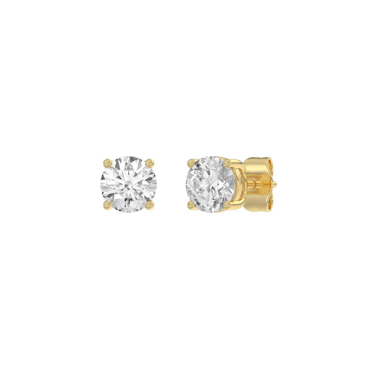14K Yellow Gold, angled view
