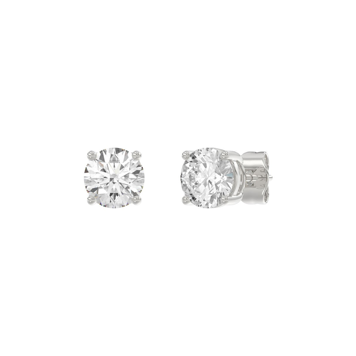 14K White Gold, angled view