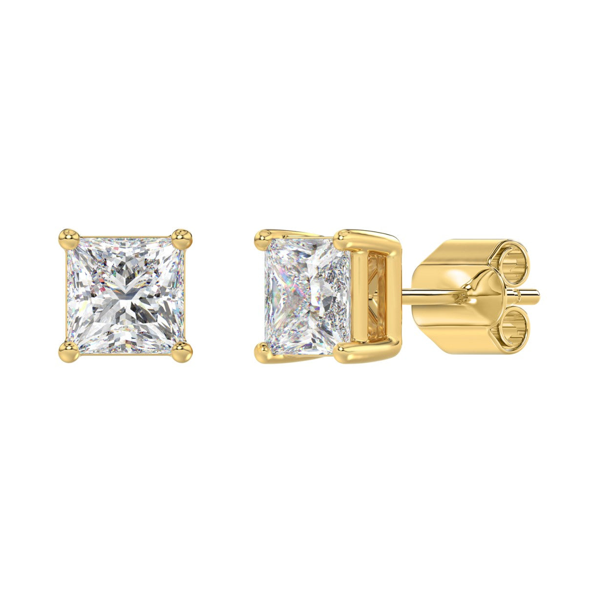 14K Yellow Gold, angled view