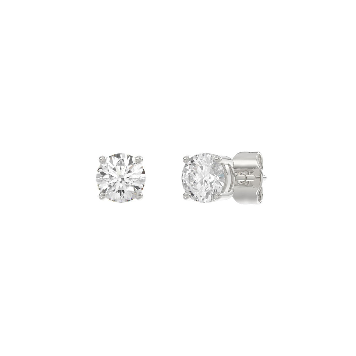 14K White Gold, angled view