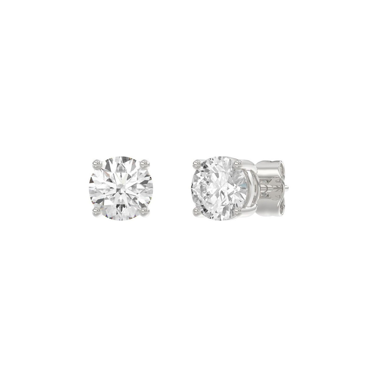 14K White Gold, angled view