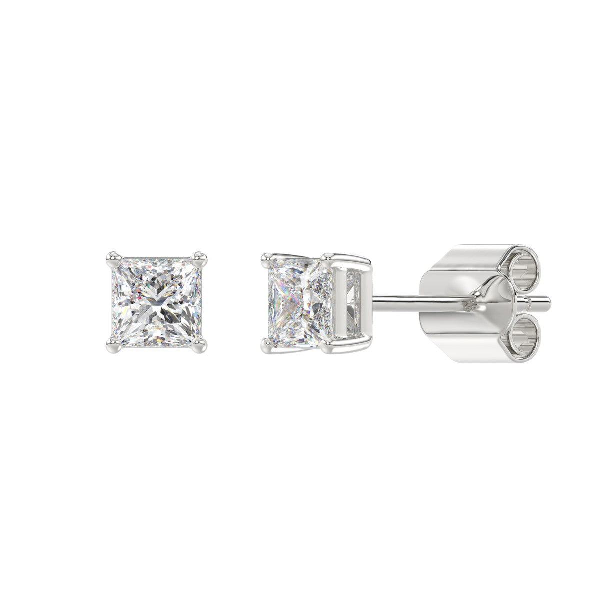 14K White Gold, angled view