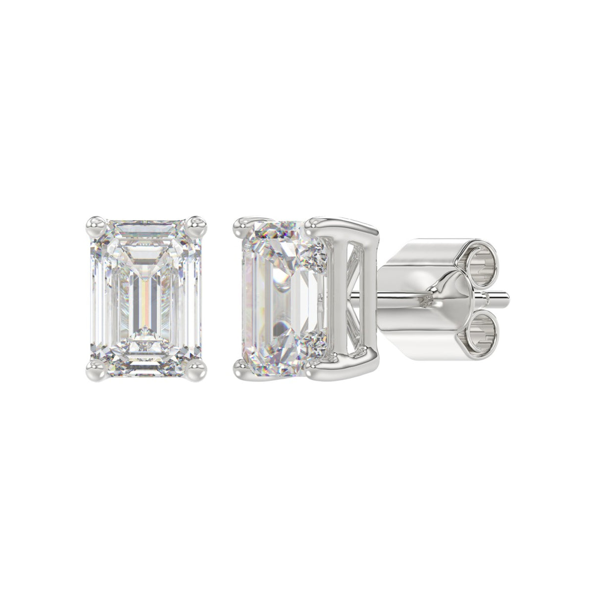 14K White Gold, angled view
