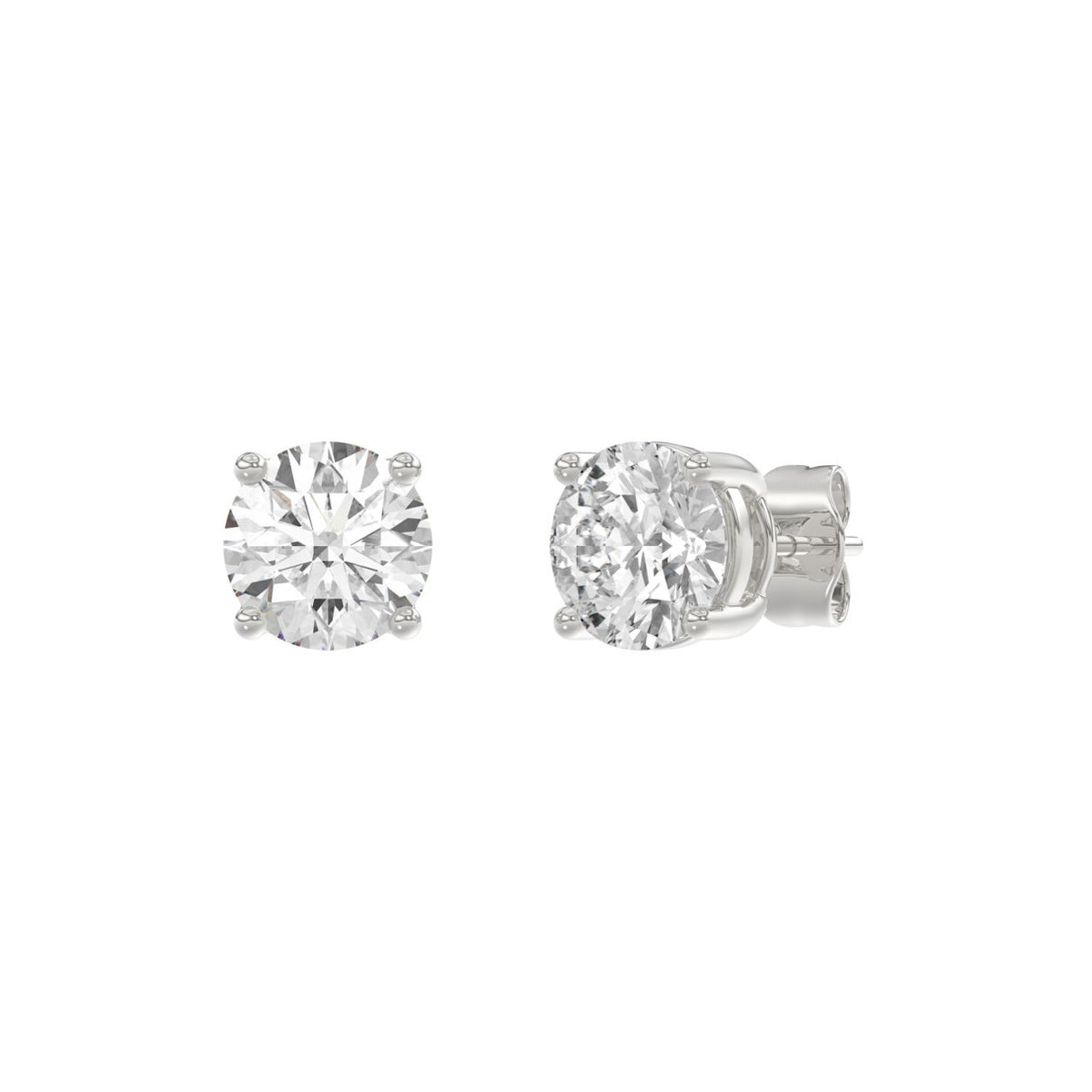 14K White Gold, angled view