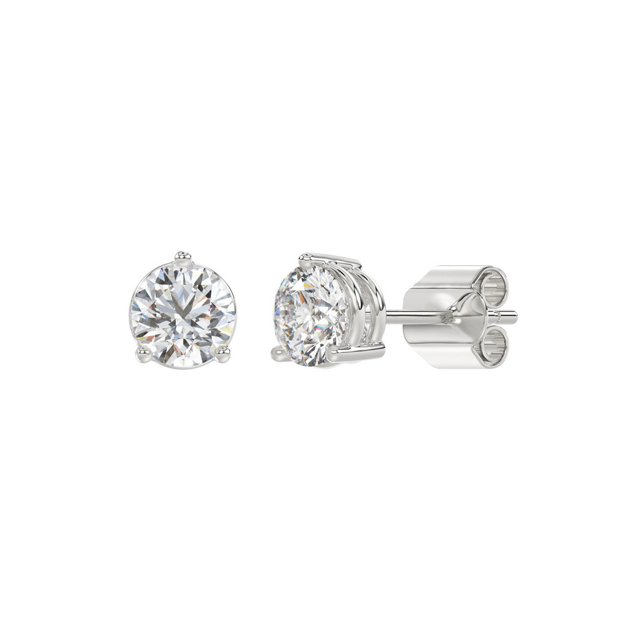 14K White Gold, angled view