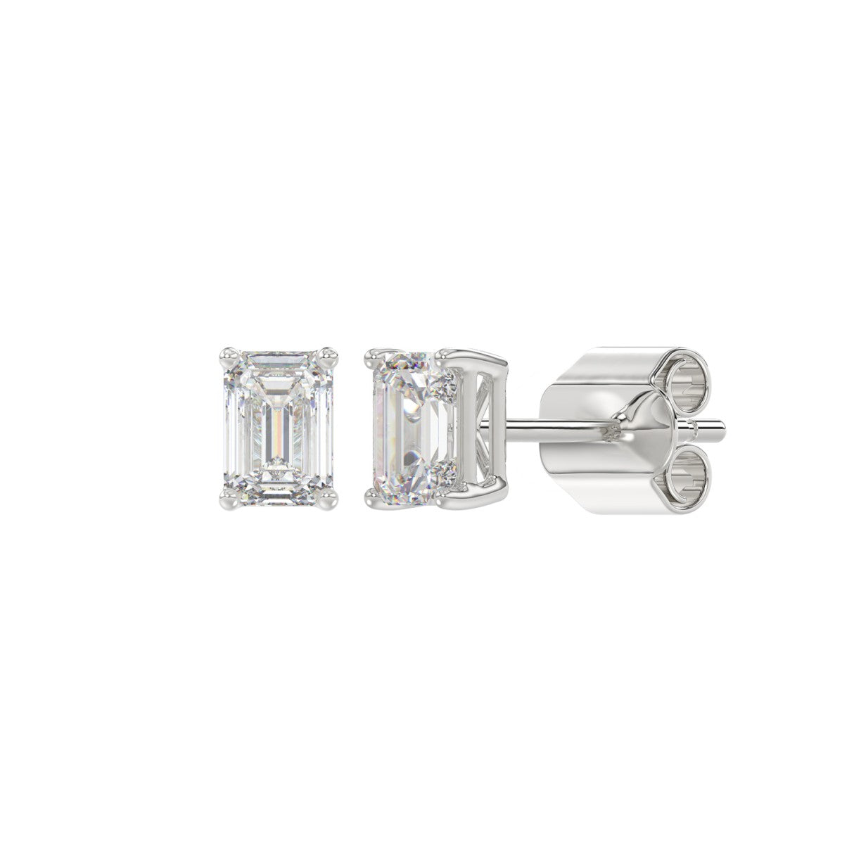 14K White Gold, angled view