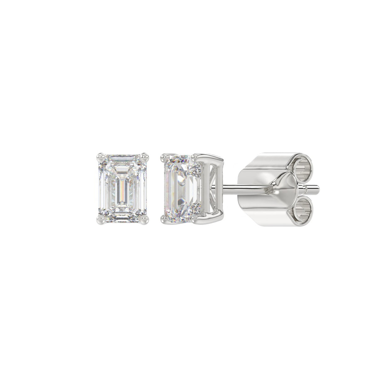 14K White Gold, angled view