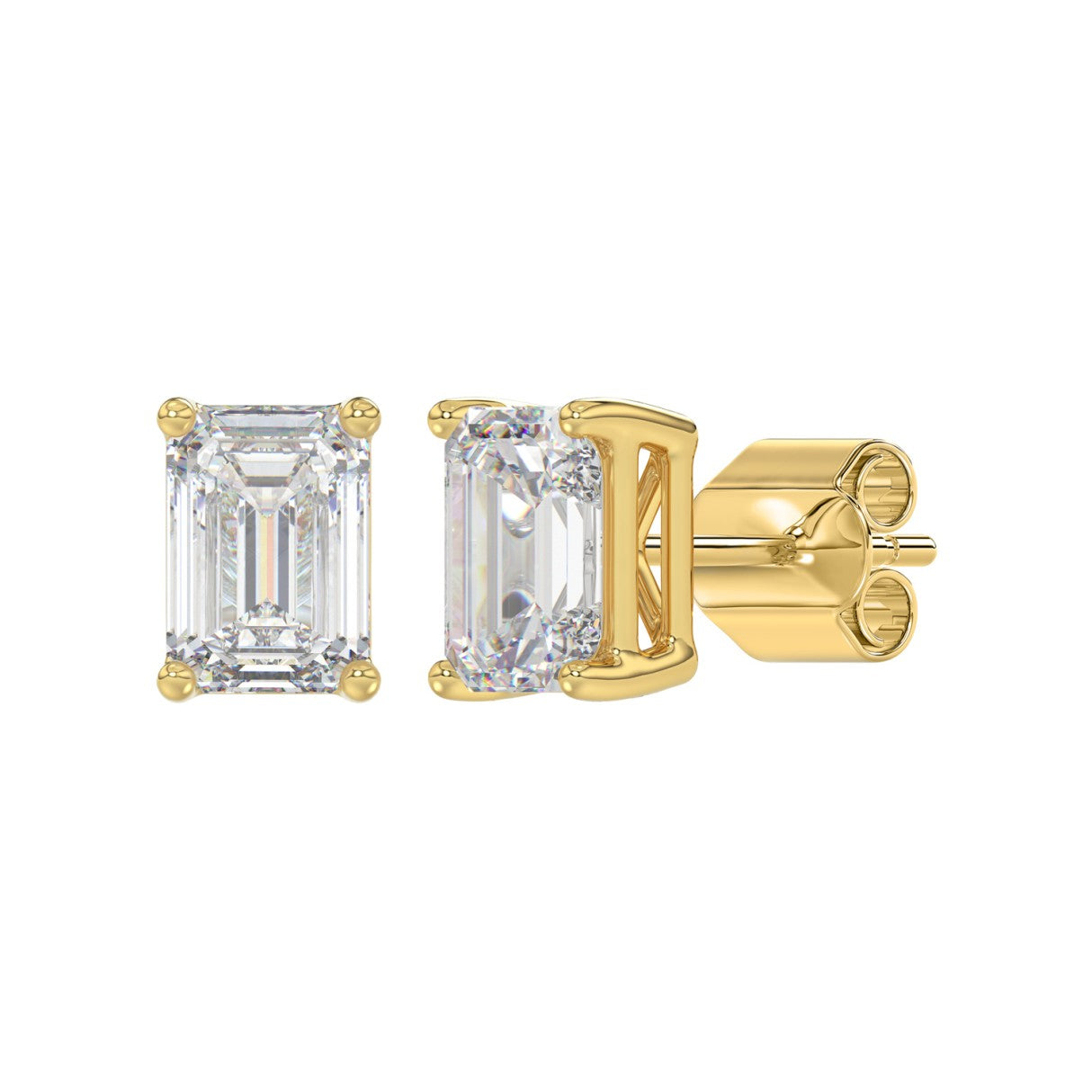 14K Yellow Gold, angled view