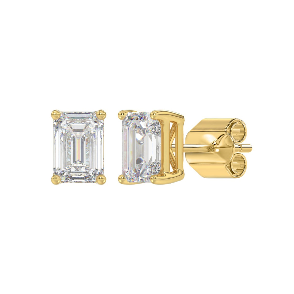 14K Yellow Gold, angled view