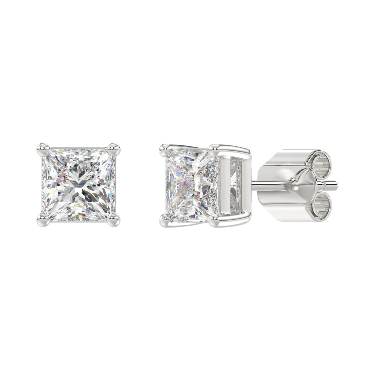 14K White Gold, angled view