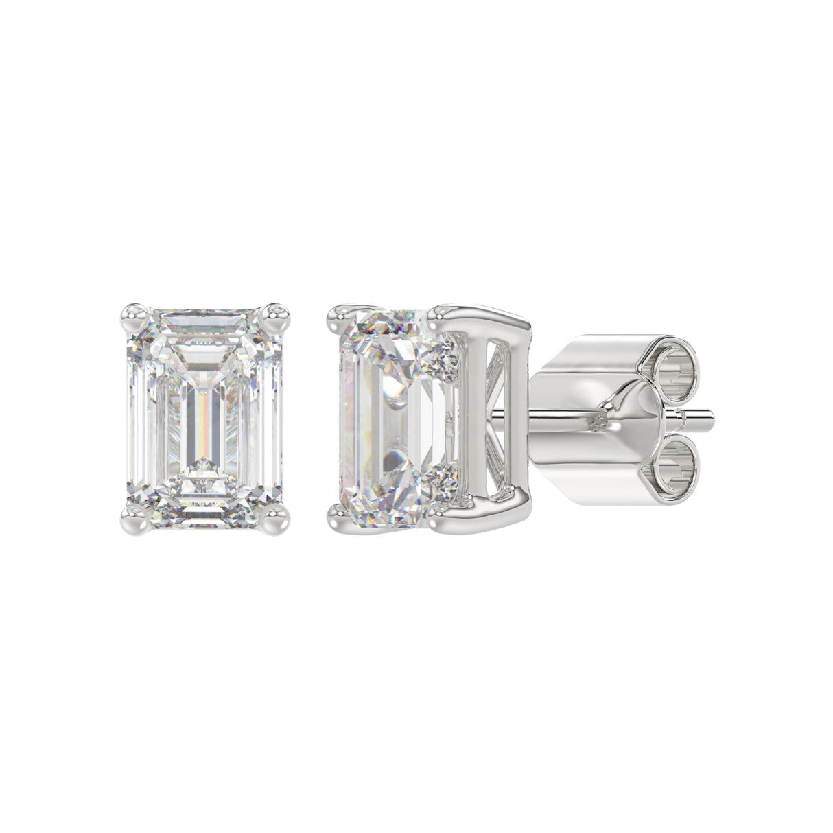 14K White Gold, angled view