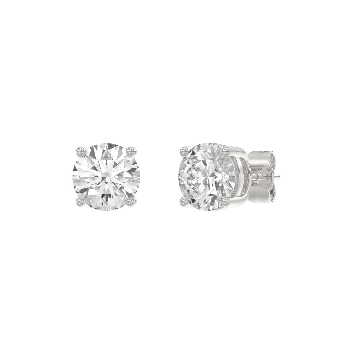 14K White Gold, angled view
