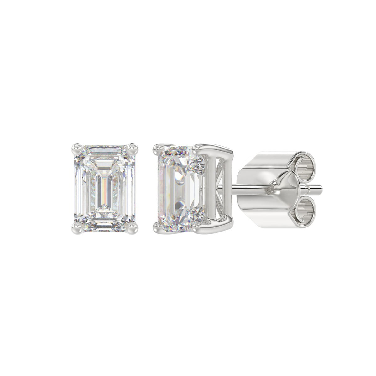 14K White Gold, angled view