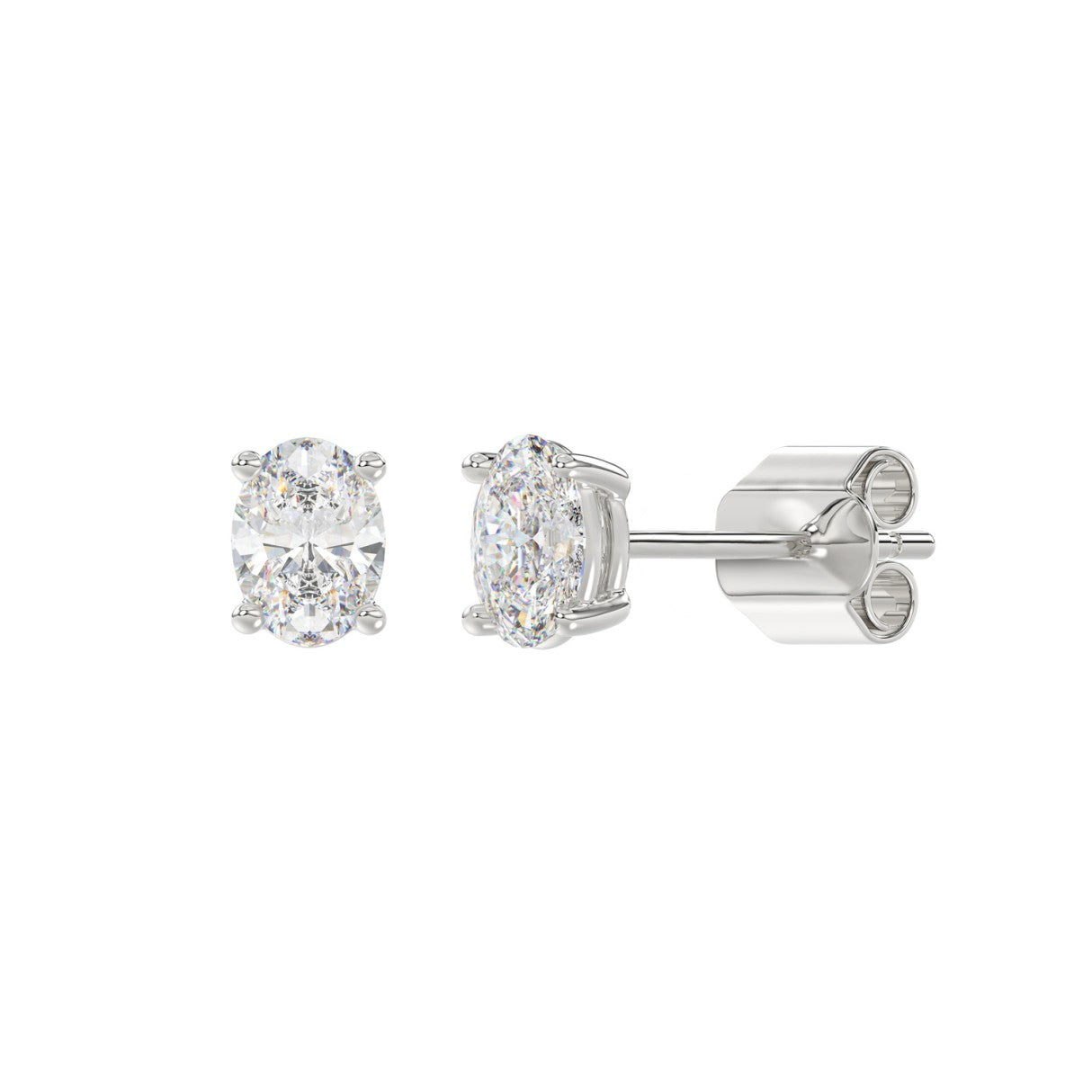 14K White Gold, angled view