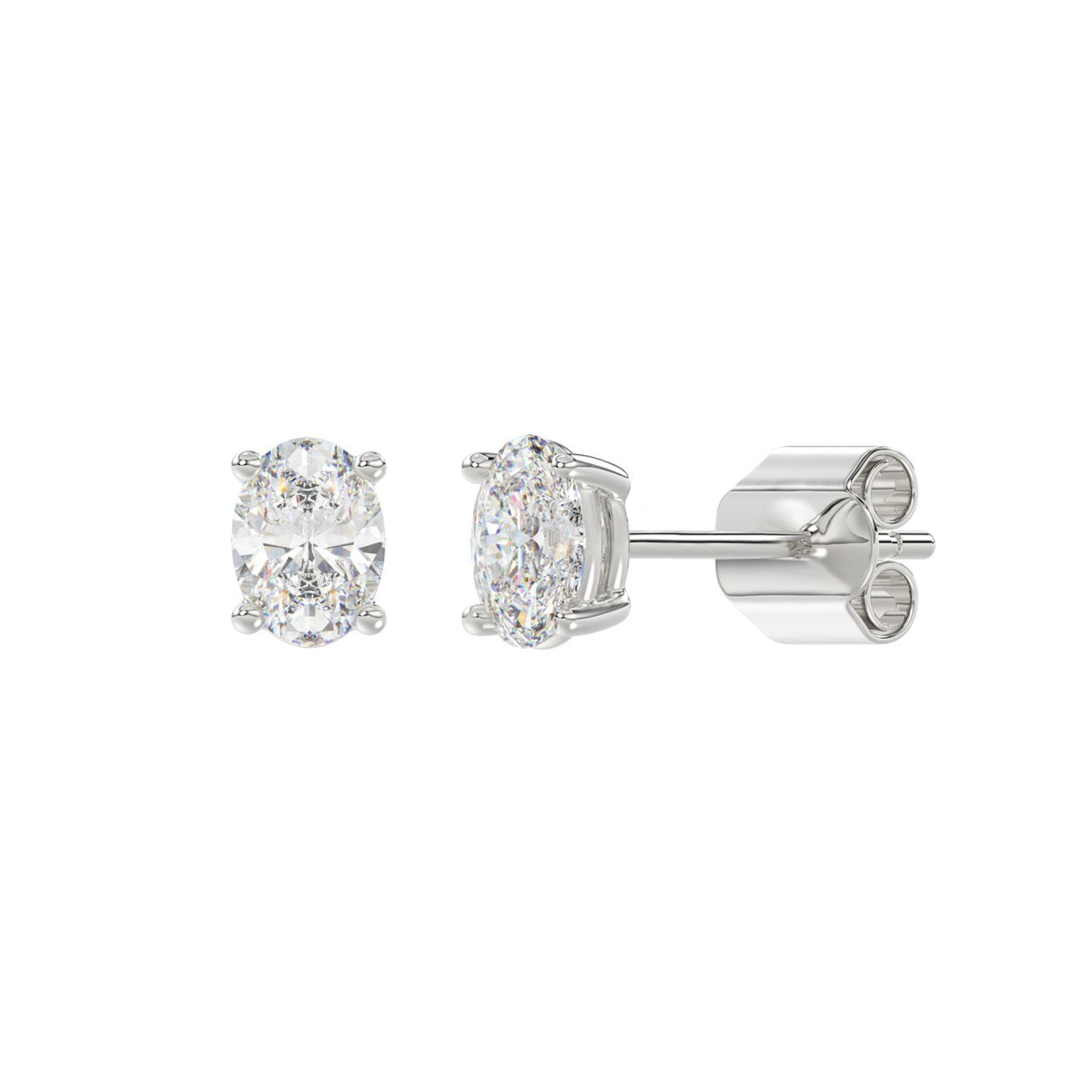 14K White Gold, angled view