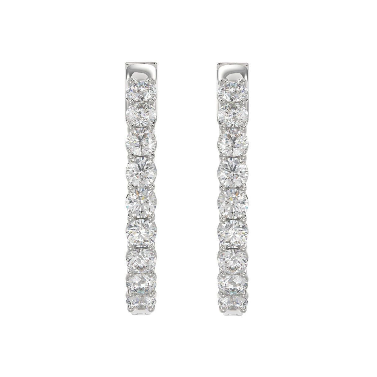 14K White Gold, angled view