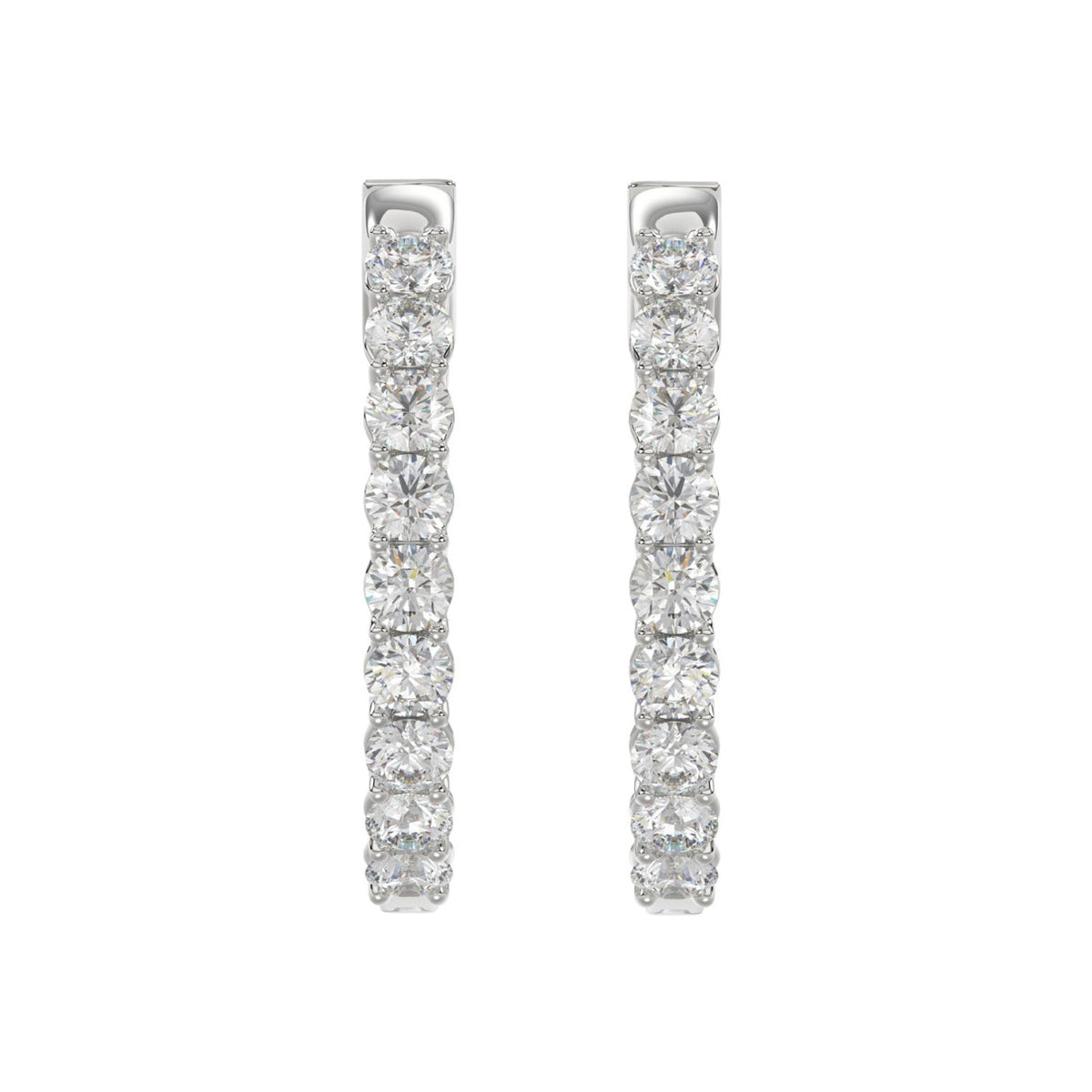 14K White Gold, angled view