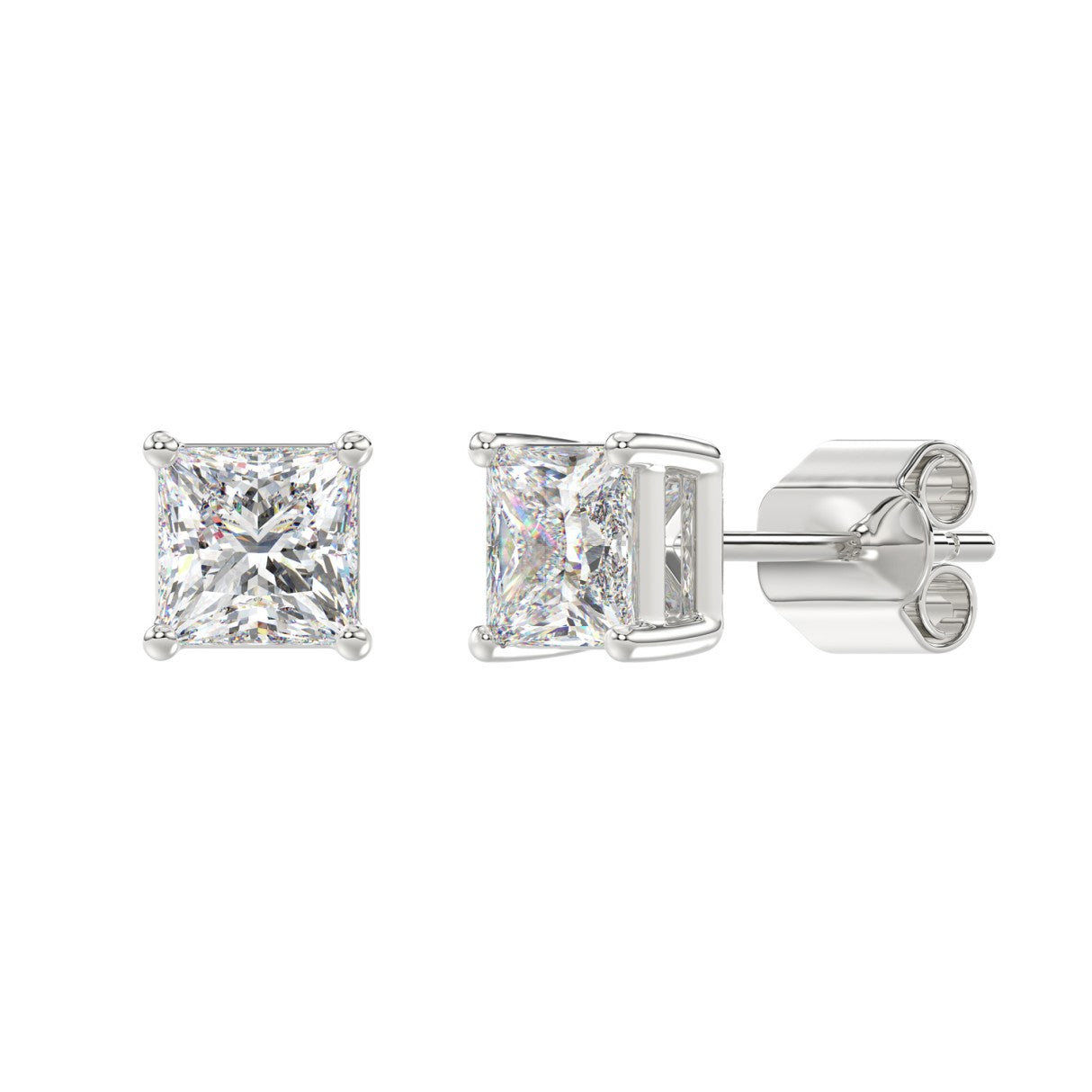 14K White Gold, angled view