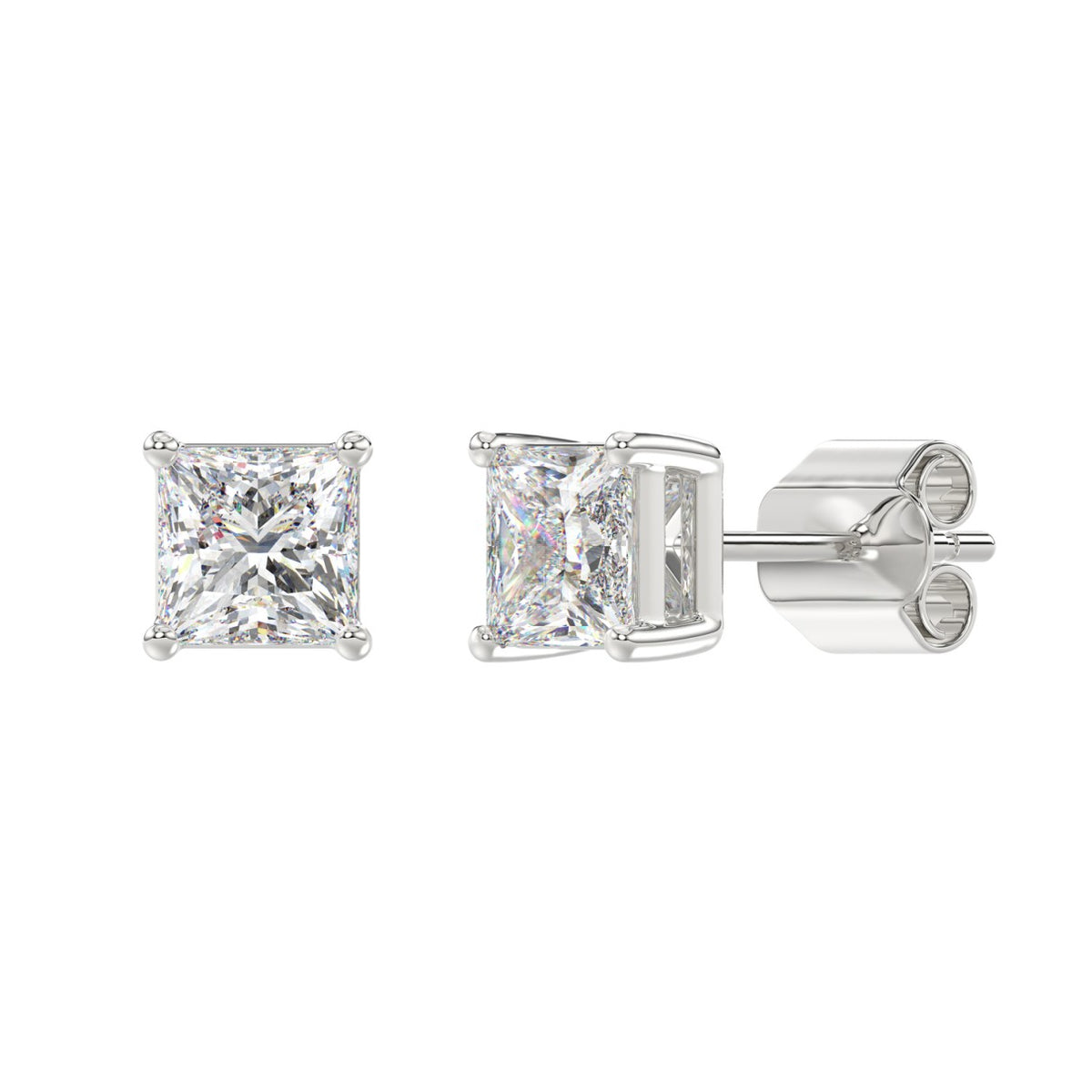 14K White Gold, angled view