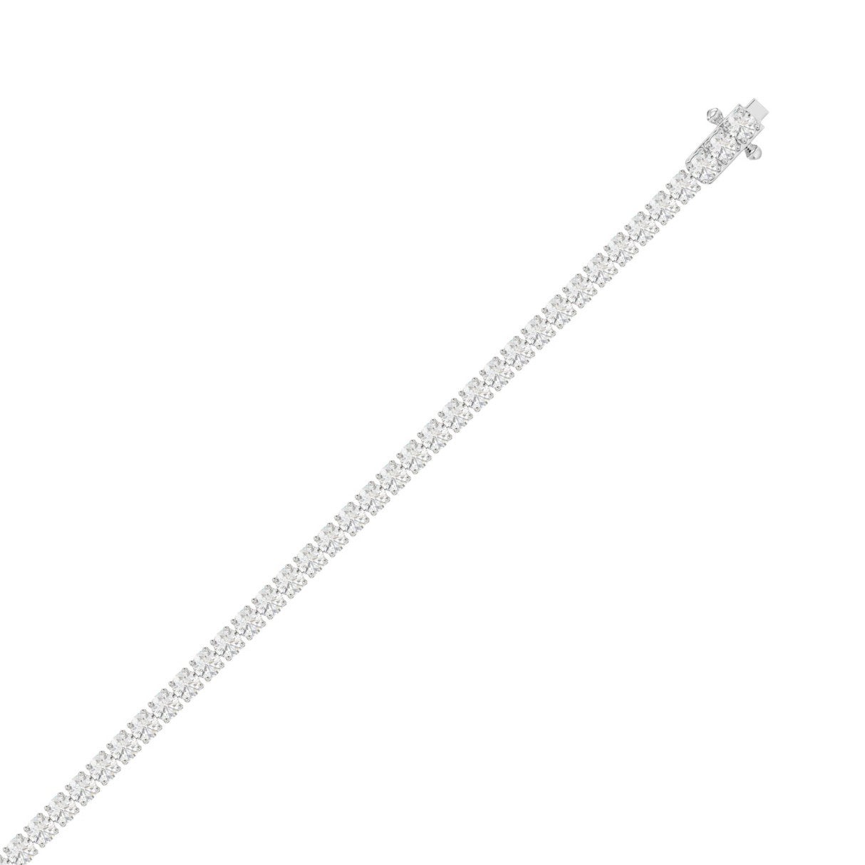 14K White Gold, flat view