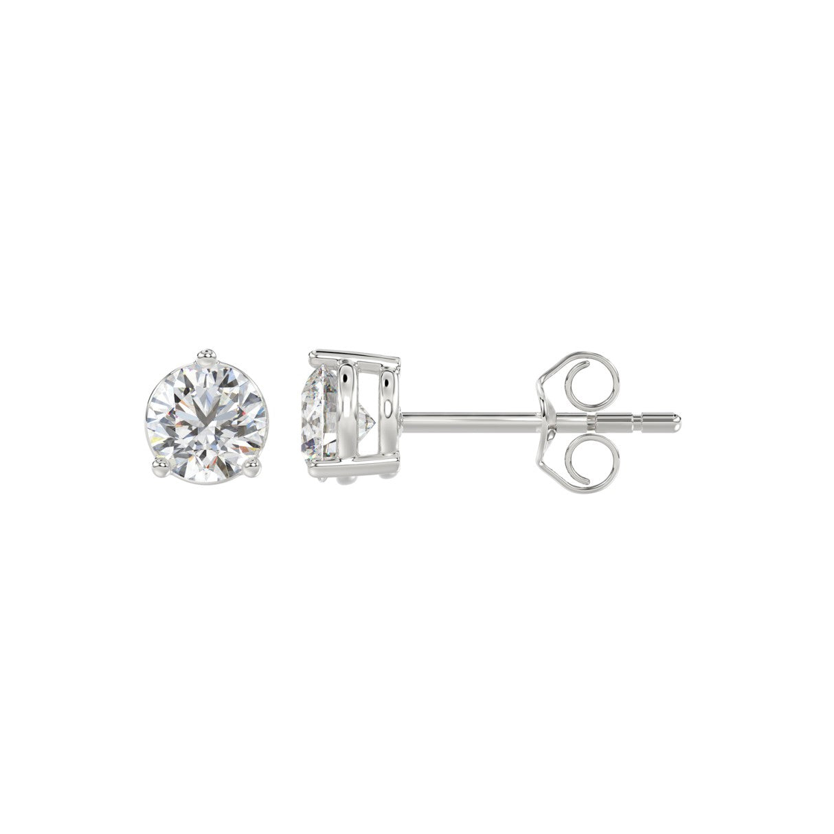 14K White Gold, flat view