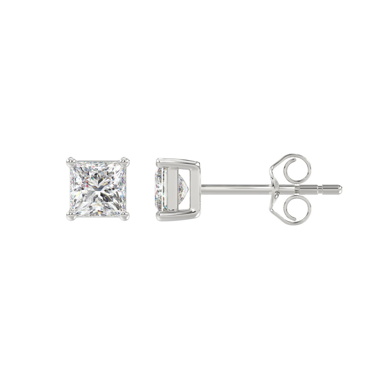 14K White Gold, flat view